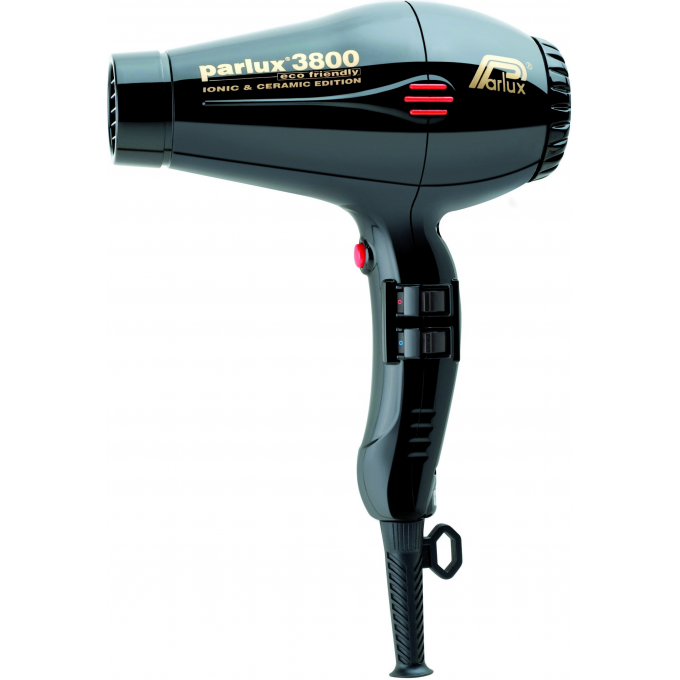 Профессиональный фен Parlux 3800 Eco Friendly Ion Ceramic Pro 2100 Ватт Черный 0901-3800 black Профессиональный фен Parlux 3800 Eco Friendly Ion Ceramic Pro 2100 Ватт Черный 0901-3800 black